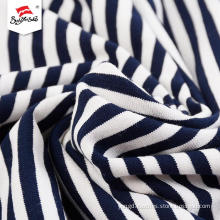 Dyed Black And White Stripe Fabric For Garment
